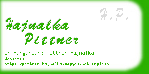 hajnalka pittner business card